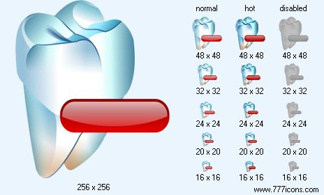Delete Tooth Icon Images