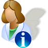 Doctor Info with Shadow icon