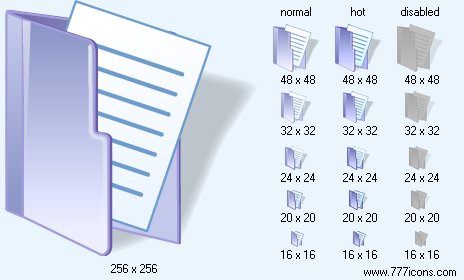 Documents with Shadow Icon Images