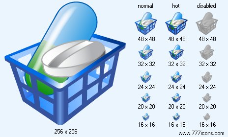 Drug Basket Icon Images