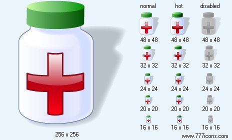 Drug with Shadow Icon Images