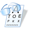 Eye Chart with Shadow icon