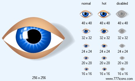 Eye with Shadow Icon Images