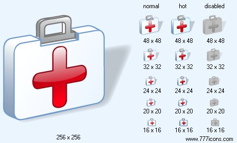 First-Aid with Shadow Icon Images