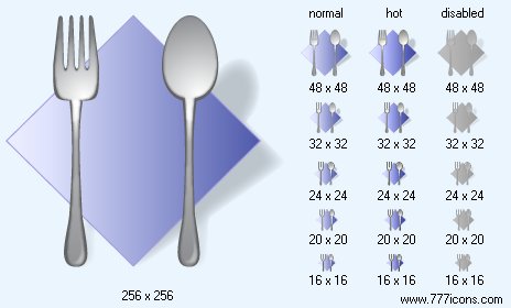 Food with Shadow Icon Images
