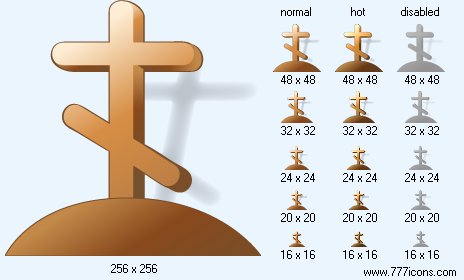 Grave with Shadow Icon Images