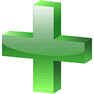 Green Cross 3D icon