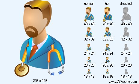 Head Physician Icon Images