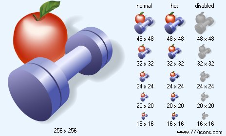 Health with Shadow Icon Images