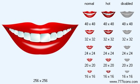 Hollywood Smile Icon Images