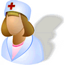 Hospital Nurse with Shadow icon