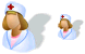 Hospital nurse SH icons