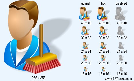 Hygienist with Shadow Icon Images