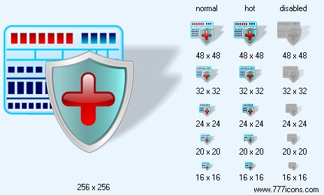 Insurance with Shadow Icon Images