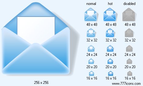 Mail with Shadow Icon Images