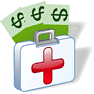 Medical Insurance with Shadow icon