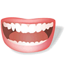 Mouth with Shadow icon
