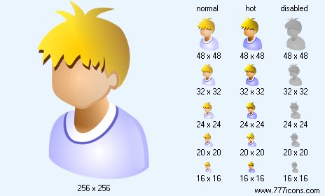 Patient-Boy Icon Images