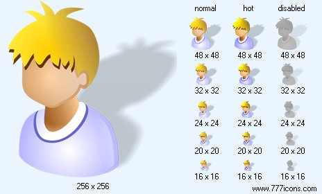 Patient-Boy with Shadow Icon Images