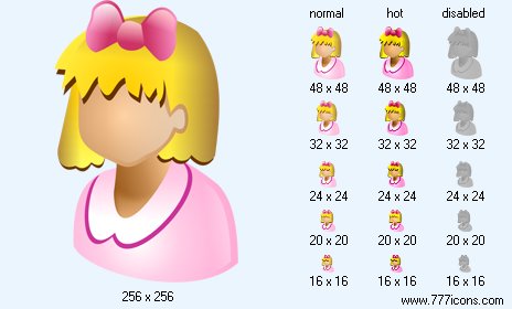 Patient-Girl Icon Images