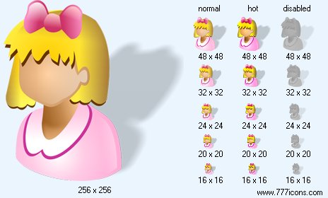 Patient-Girl with Shadow Icon Images