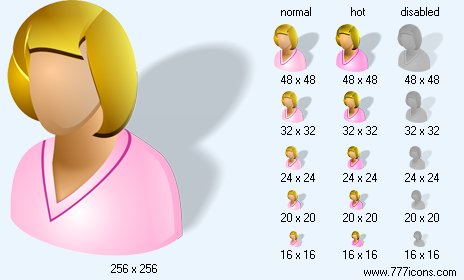 Patient-Woman with Shadow Icon Images