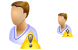 Patient warning icons