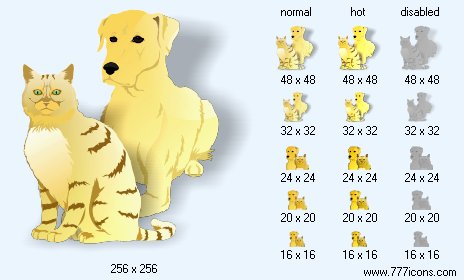 Pets with Shadow Icon Images