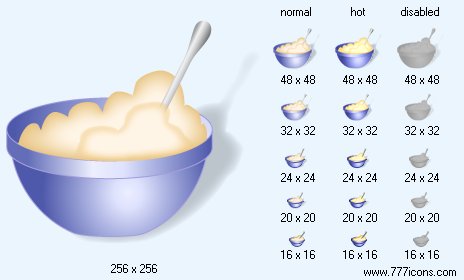 Porridge with Shadow Icon Images