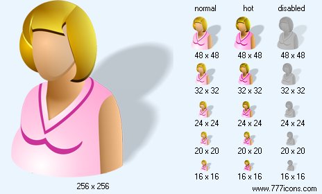 Pregnancy with Shadow Icon Images