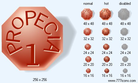 Propecia with Shadow Icon Images