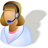 Receptionist with Shadow icon