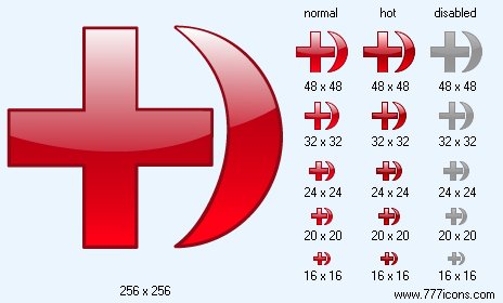 Red Cross And Crescent Icon Images