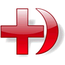 Red Cross And Crescent with Shadow icon