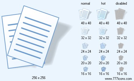 Reports with Shadow Icon Images