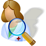Search Doctor with Shadow icon