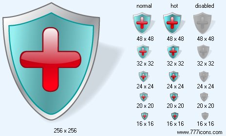 Shield with Shadow Icon Images