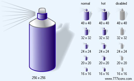 Spray with Shadow Icon Images