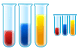 Test tubes icons