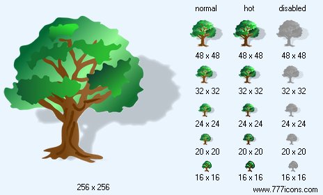 Tree with Shadow Icon Images