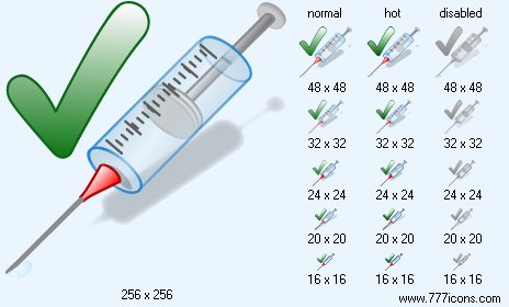 Vaccinations with Shadow Icon Images