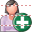 Add patient-woman icon