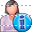 Patient-woman info icon