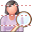 Search patient-woman icon