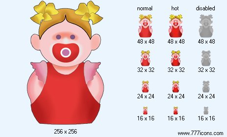 Baby-Girl Icon Images