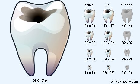 Bad Tooth Icon Images