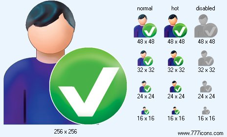 Check Patient-Man Icon Images