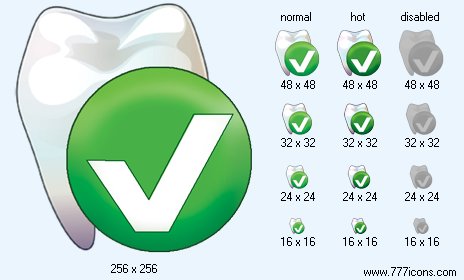 Check Tooth Icon Images