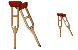 Crutches icons