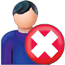 Delete Patient-Man icon